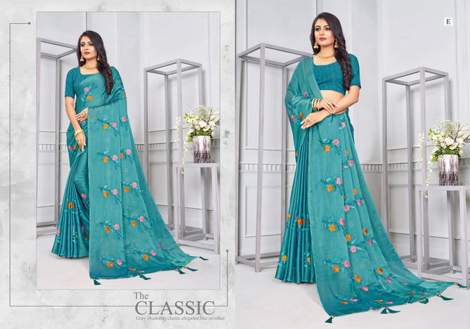 Gemini Silk Swarovski Work Designer Sarees
